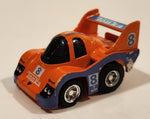 Vintage Takara Tonka Turbo Tricksters #8 Shell Pull Back Orange Die Cast Toy Car Vehicle Made in Macau