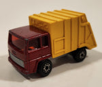 Vintage 1979 Lesney Matchbox Superfast Colectomatic Refuse Truck No. 36 Red Yellow Garbage Pickup Die Cast Toy Car Vehicle with Sliding Compactor