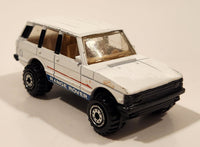 1990 Hot Wheels Range Rover White Die Cast Toy Car Vehicle