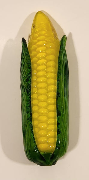 Vintage Art Glass Vegetable Corn Cob 5 3/4" Long Ornament