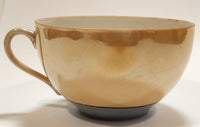 Vintage Occupied Japan Peach Lustreware Mountain Chalet with Trees Bone China Tea Cup