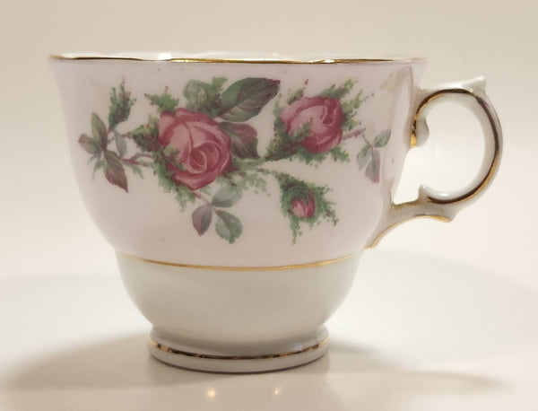Vintage Colclough Pink Roses Bone China Tea Cup Made in England