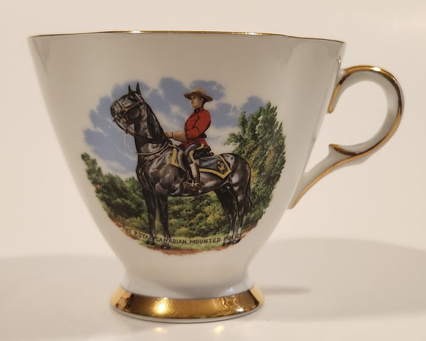 Vintage Royal Windsor Canada The Royal Canadian Mounted Police Fine Bone China Tea Cup Made in England