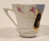 Vintage Royal Crown Viola Bavaria Boating Pelican Lake Ninette Manitoba Fishing Tea Cup Made in Germany