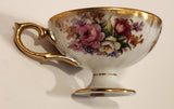 Vintage Shafford Hand Decorated Pink Flowers Gold Trim Bone China Tea Cup Made in Japan