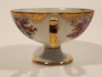 Vintage Shafford Hand Decorated Pink Flowers Gold Trim Bone China Tea Cup Made in Japan