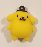 Sanrio Hello Kitty Pompompurin 1 1/2" Tall Rubber Toy Figure Keychain Charm