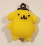 Sanrio Hello Kitty Pompompurin 1 1/2" Tall Rubber Toy Figure Keychain Charm