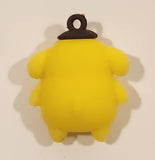 Sanrio Hello Kitty Pompompurin 1 1/2" Tall Rubber Toy Figure Keychain Charm