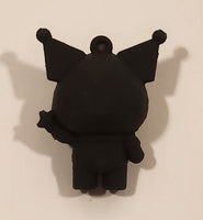 Sanrio Hello Kitty Kuromi 1 3/8" Tall Rubber Toy Figure Keychain Charm