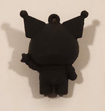 Sanrio Hello Kitty Kuromi 1 3/8" Tall Rubber Toy Figure Keychain Charm