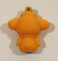 Sanrio Hello Kitty Pompompurin Orange 1 1/4" Tall Rubber Toy Figure Keychain Charm