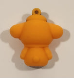 Sanrio Hello Kitty Pompompurin Orange 1 1/4" Tall Rubber Toy Figure Keychain Charm