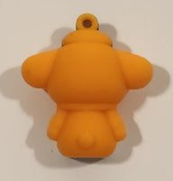 Sanrio Hello Kitty Pompompurin Orange 1 1/4" Tall Rubber Toy Figure Keychain Charm