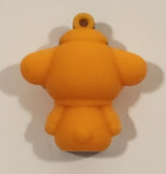 Sanrio Hello Kitty Pompompurin Orange 1 1/4" Tall Rubber Toy Figure Keychain Charm