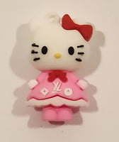 Sanrio Hello Kitty 1 1/2" Tall Rubber Toy Figure Keychain Charm