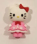 Sanrio Hello Kitty 1 1/2" Tall Rubber Toy Figure Keychain Charm