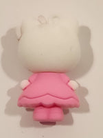 Sanrio Hello Kitty 1 1/2" Tall Rubber Toy Figure Keychain Charm