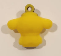 Sanrio Hello Kitty Pompompurin White Clothes 1" Tall Rubber Toy Figure Keychain Charm