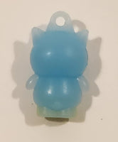 Sanrio Hello Kitty Badtz Maru Light Blue 1" Tall Rubber Toy Figure Keychain Charm