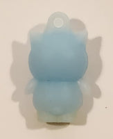 Sanrio Hello Kitty Badtz Maru Light Blue 1" Tall Rubber Toy Figure Keychain Charm