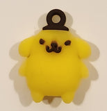 Sanrio Hello Kitty Pompompurin 1" Tall Rubber Toy Figure Keychain Charm
