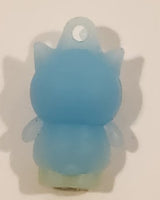 Sanrio Hello Kitty Badtz Maru Light Blue 1" Tall Rubber Toy Figure Keychain Charm