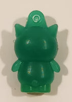 Sanrio Hello Kitty Badtz Maru Green 1" Tall Rubber Toy Figure Keychain Charm
