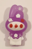 Sanrio My Melody 1" Purple Tall Rubber Toy Figure Keychain Charm