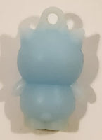 Sanrio Hello Kitty Badtz Maru Light Blue 1" Tall Rubber Toy Figure Keychain Charm