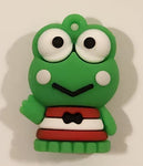 Sanrio Hello Kitty Keroppi 1 1/4" Tall Rubber Toy Figure Keychain Charm