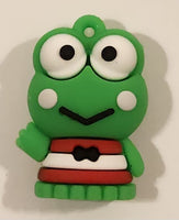 Sanrio Hello Kitty Keroppi 1 1/4" Tall Rubber Toy Figure Keychain Charm