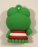 Sanrio Hello Kitty Keroppi 1 1/4" Tall Rubber Toy Figure Keychain Charm