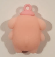 Sanrio Hello Kitty Pompompurin Pink 1 1/4" Tall Rubber Toy Figure Keychain Charm
