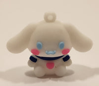 Sanrio Hello Kitty Cinnamoroll 1 1/4" Tall Rubber Toy Figure Keychain Charm
