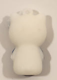 Sanrio Hello Kitty Blue 1 1/2" Tall Rubber Toy Figure Keychain Charm