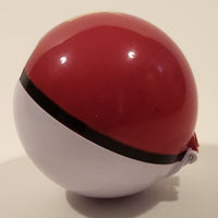 Nintendo Pokemon Pop Action Pikachu's Pokeball Red and White with Lightning Bolt Opening Plastic Toy Ball