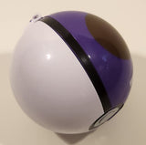 Nintendo Pokemon Pop Action Master Ball Pokeball Purple and White with The Letter M Plastic Toy Ball