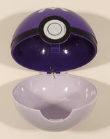 Nintendo Pokemon Pop Action Master Ball Pokeball Purple and White with The Letter M Plastic Toy Ball
