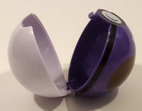 Nintendo Pokemon Pop Action Master Ball Pokeball Purple and White with The Letter M Plastic Toy Ball