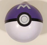 Nintendo Pokemon Pop Action Master Ball Pokeball Purple and White with The Letter M Plastic Toy Ball