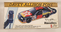 1992 Columbia Tel-Com NASCAR #28 Davey Allison Fone Texaco Havoline Ford Thunderbird Race Car Shaped Telephone New in Box