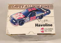 1992 Columbia Tel-Com NASCAR #28 Davey Allison Fone Texaco Havoline Ford Thunderbird Race Car Shaped Telephone New in Box