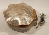 Rare Vintage 1970s TeleConcepts Pearl Oyster Clamshell Shaped Rotary Telephone