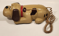 1994 ACL American Canyon Ltd Dr. Dog Brown Dog Shaped Telephone Phone with Opening Eyes and Lifting Ears