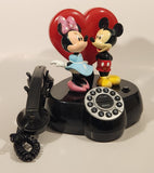 KNG America Disney Mickey Mouse and Minnie Mouse Heart Themed Animated Talking Phone 9" Tall