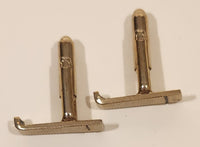 Vintage Narrow Textured Gold Tone Cufflinks