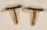 Vintage Anson Oval Shaped Gold Tone Cufflinks