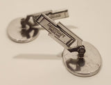 Vintage Danecraft Oval Shaped Sterling Silver Cufflinks