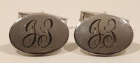 Vintage Smibo Smith and Bond Monogrammed Engraved Sterling Silver Cufflinks